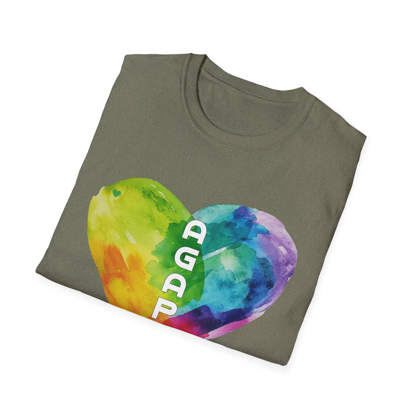 AGAPE Heart Collection - Unisex Softstyle T-Shirt - Dark