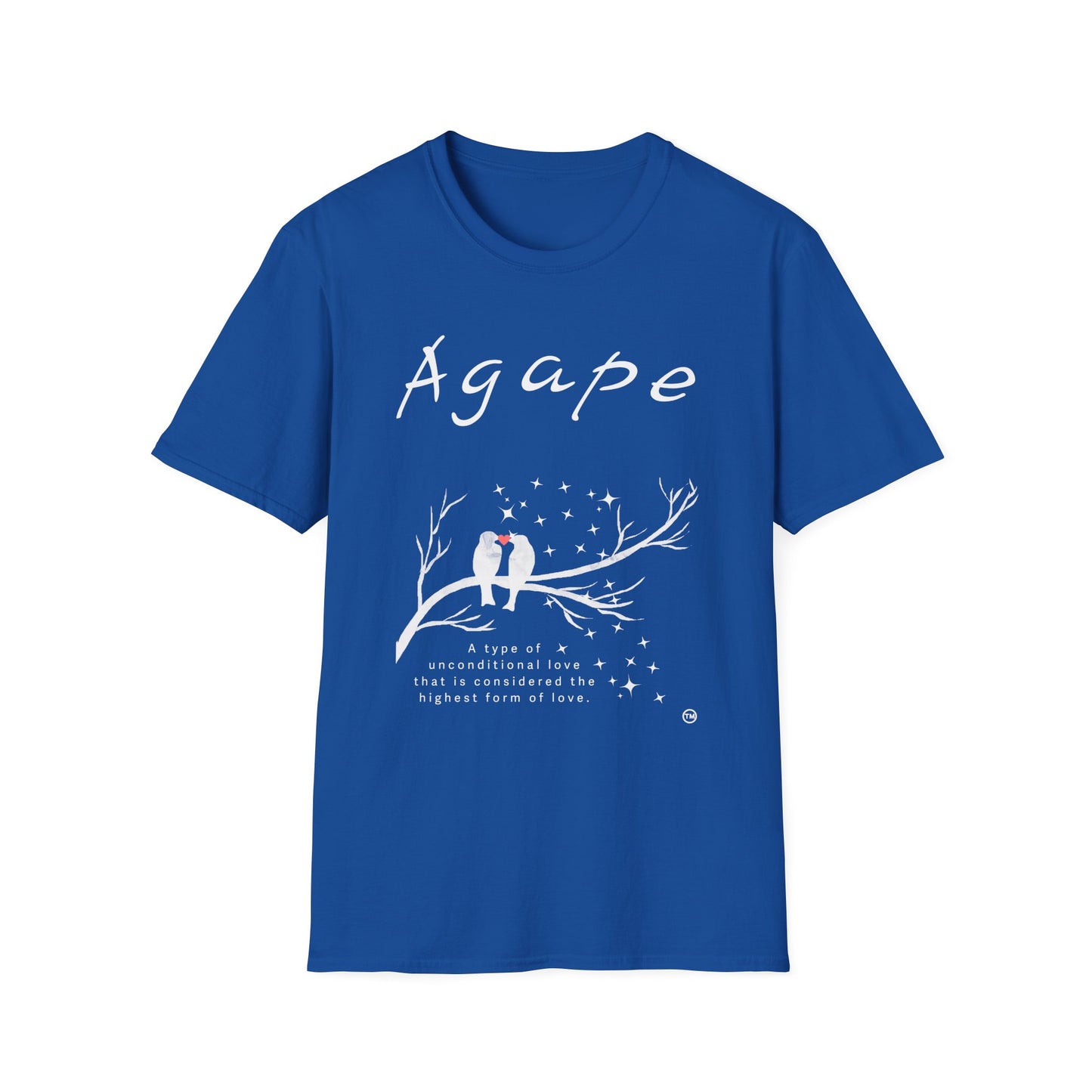 AGAPE Love Birds Collection - Unisex Softstyle T-Shirt - Dark