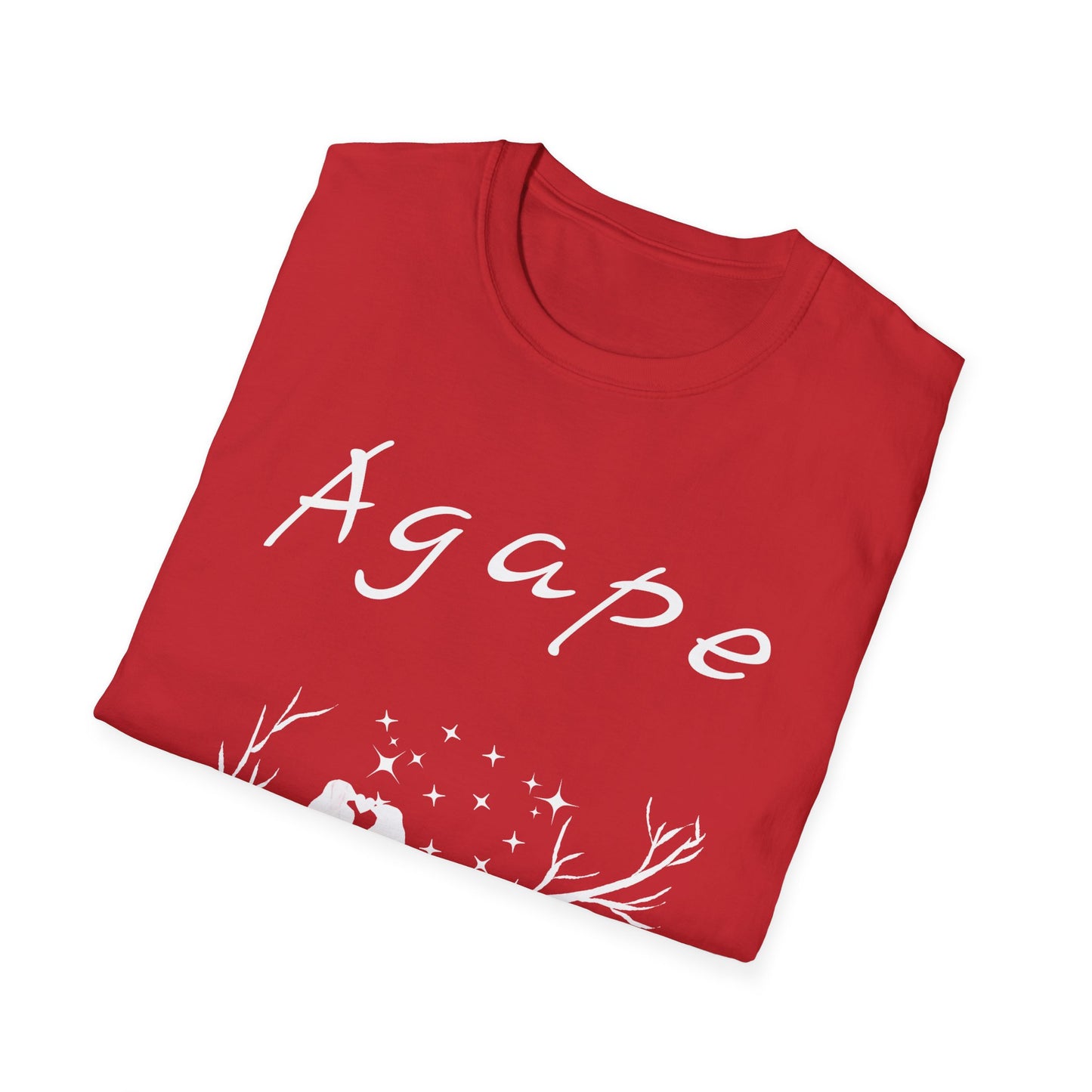 AGAPE Love Birds Collection - Unisex Softstyle T-Shirt - Dark