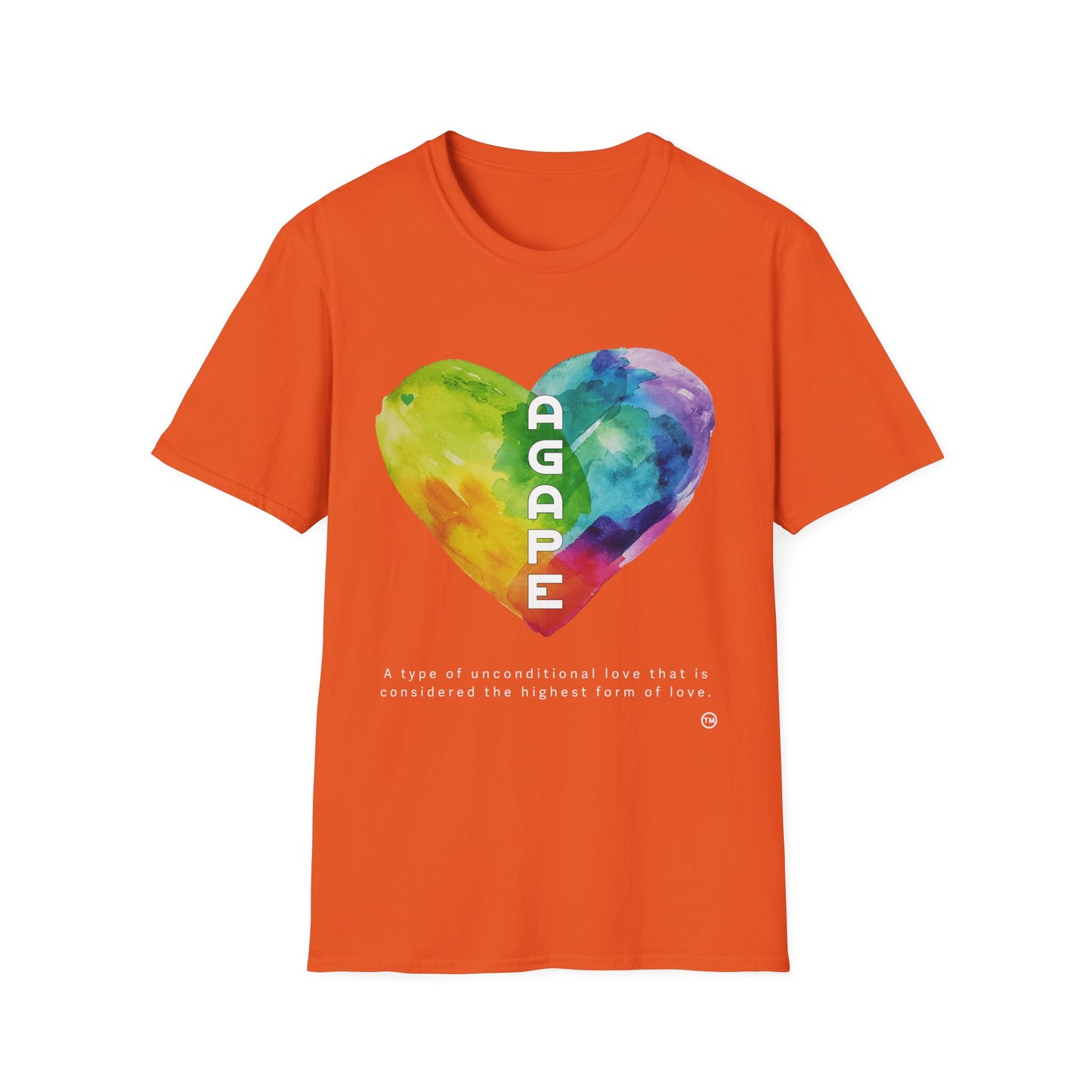 AGAPE Heart Collection - Unisex Softstyle T-Shirt - Dark