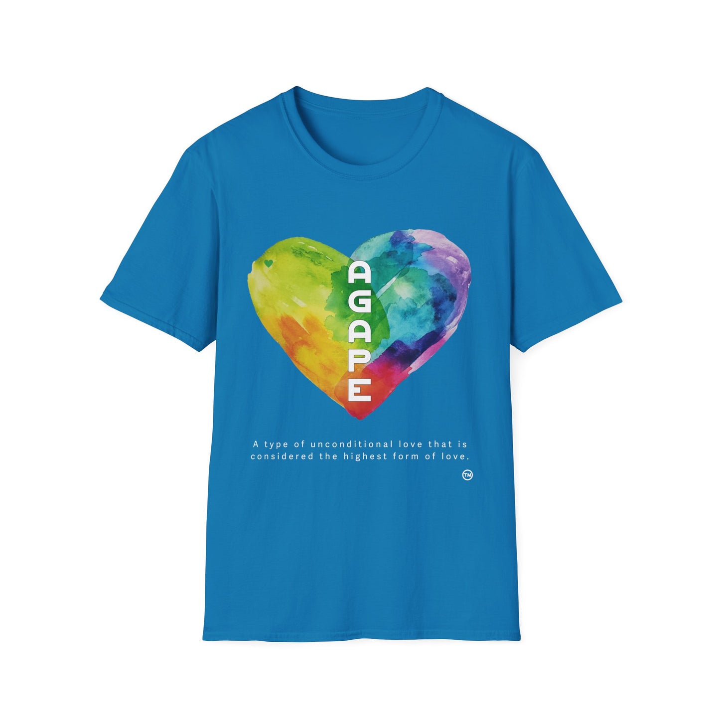 AGAPE Heart Collection - Unisex Softstyle T-Shirt - Dark