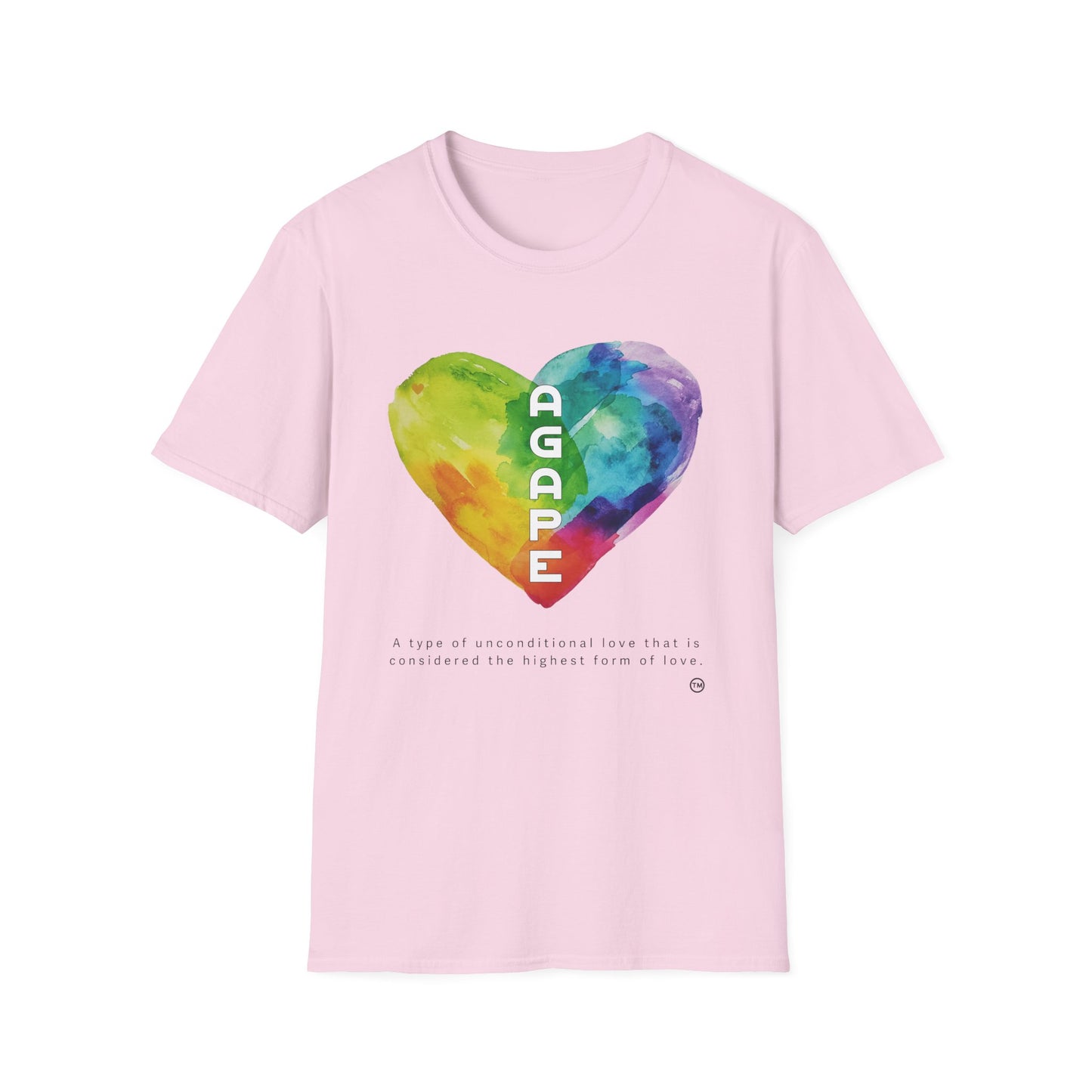 AGAPE Heart Collection - Unisex Softstyle T-Shirt - Light