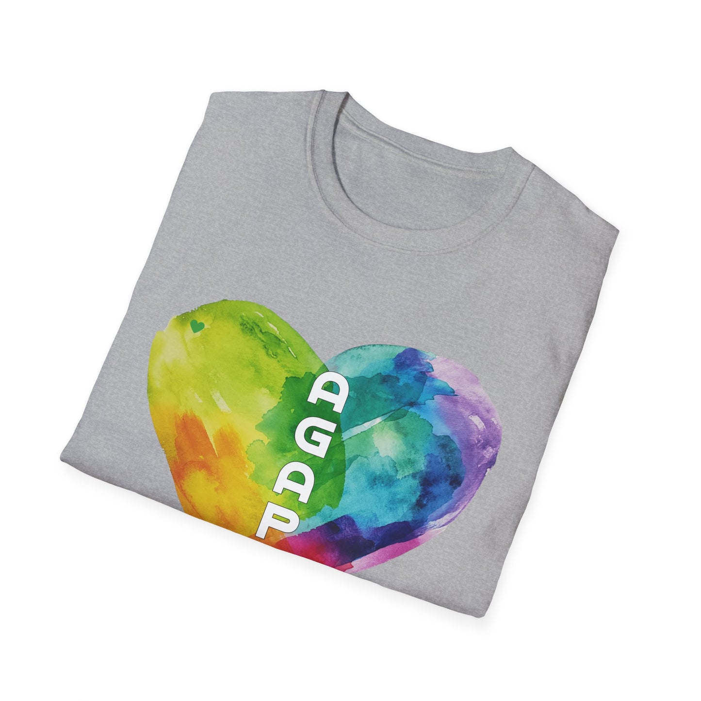 AGAPE Heart Collection - Unisex Softstyle T-Shirt - Dark