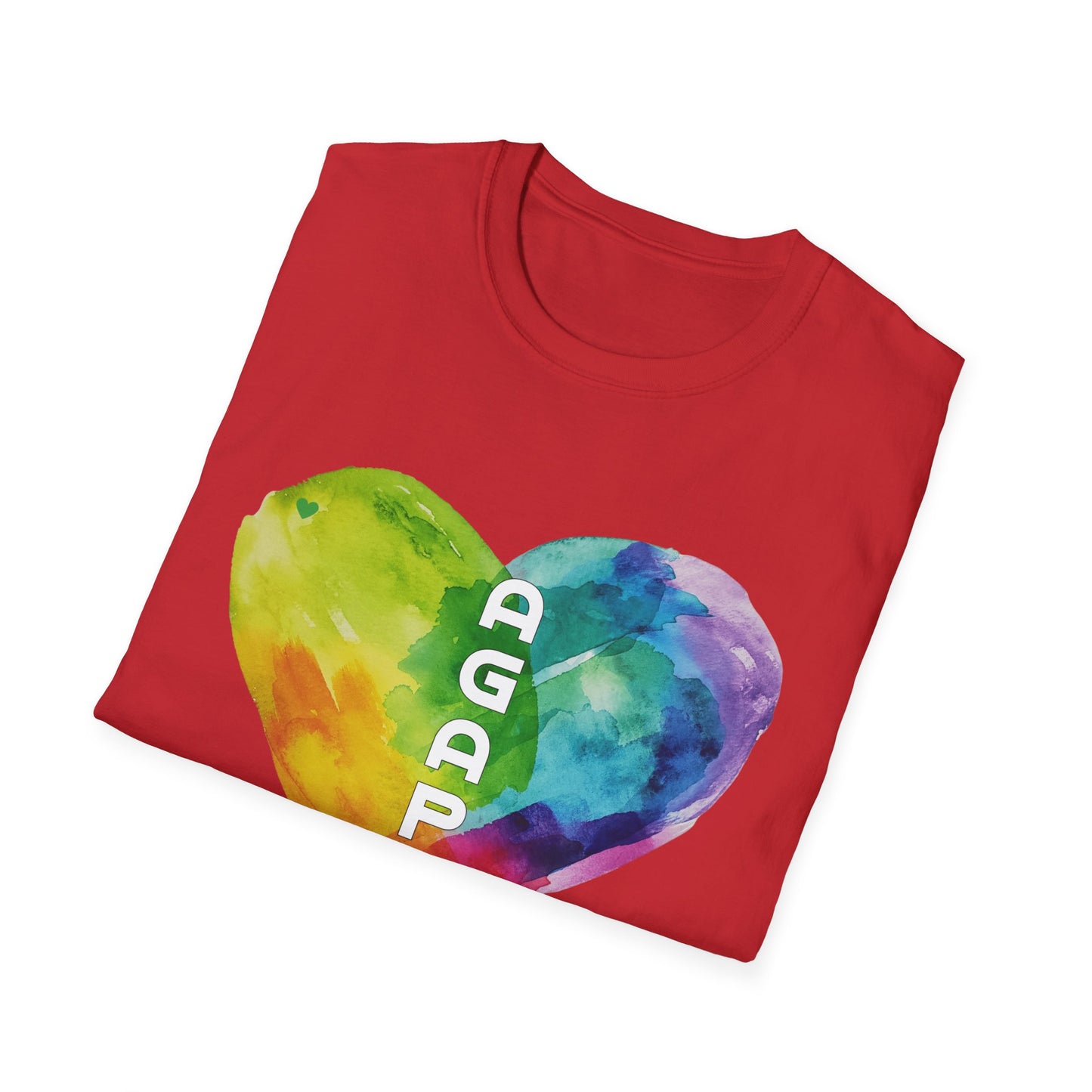 AGAPE Heart Collection - Unisex Softstyle T-Shirt - Dark