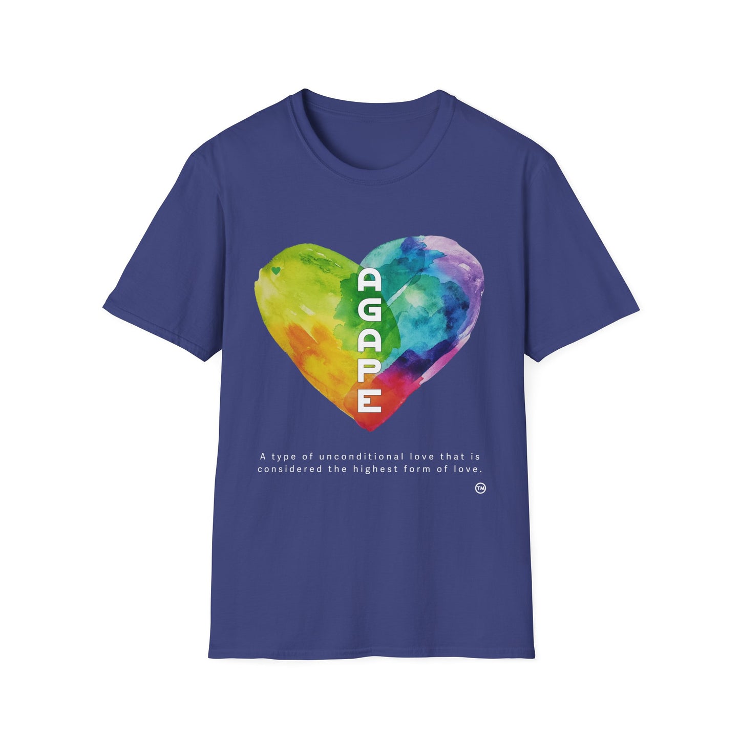 AGAPE Heart Collection - Unisex Softstyle T-Shirt - Dark