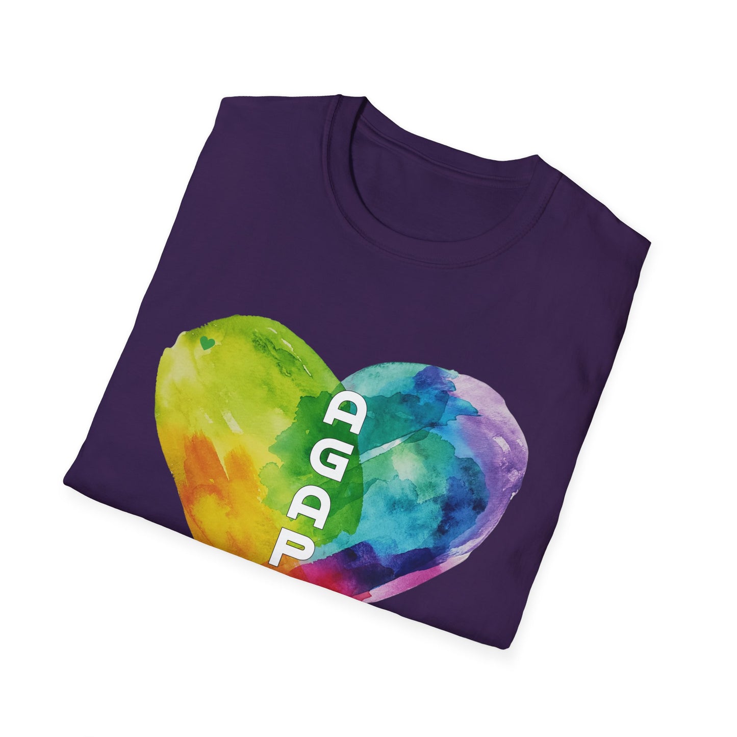 AGAPE Heart Collection - Unisex Softstyle T-Shirt - Dark