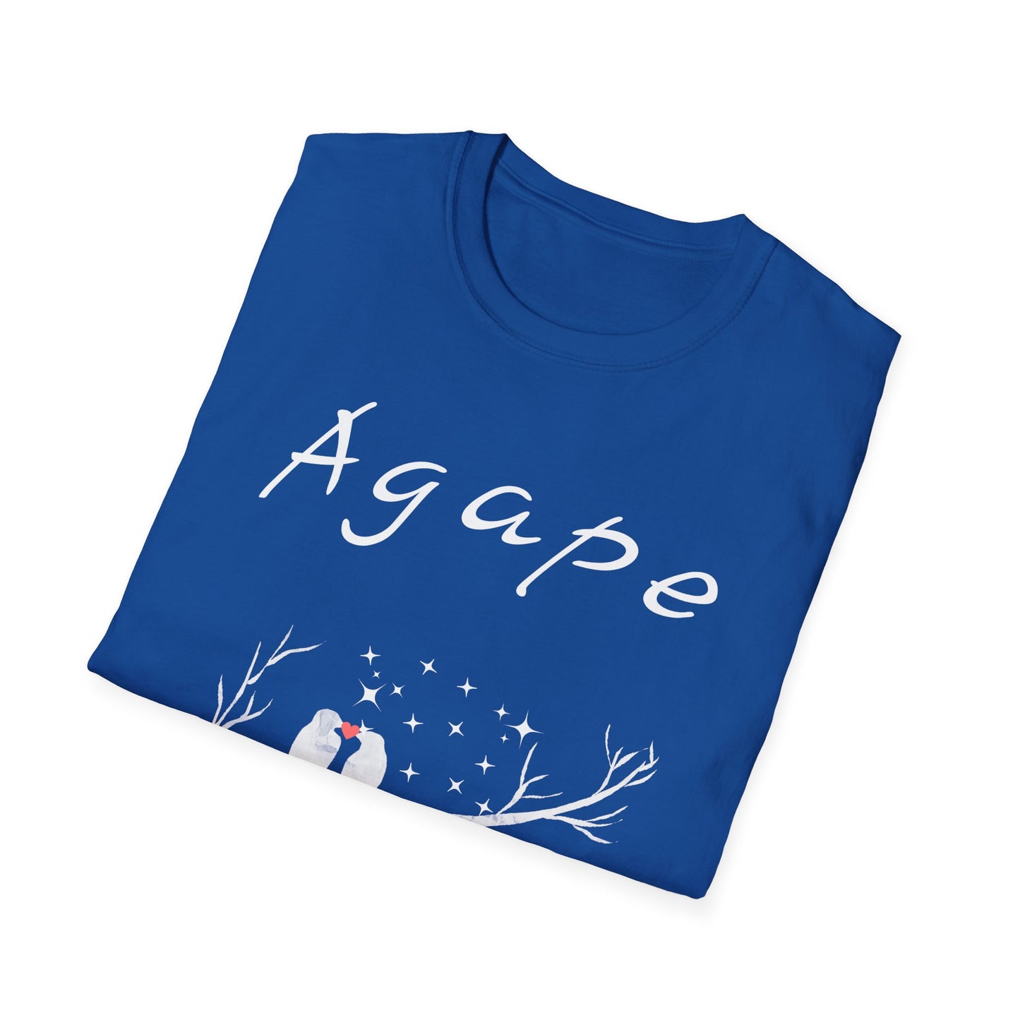 AGAPE Love Birds Collection - Unisex Softstyle T-Shirt - Dark
