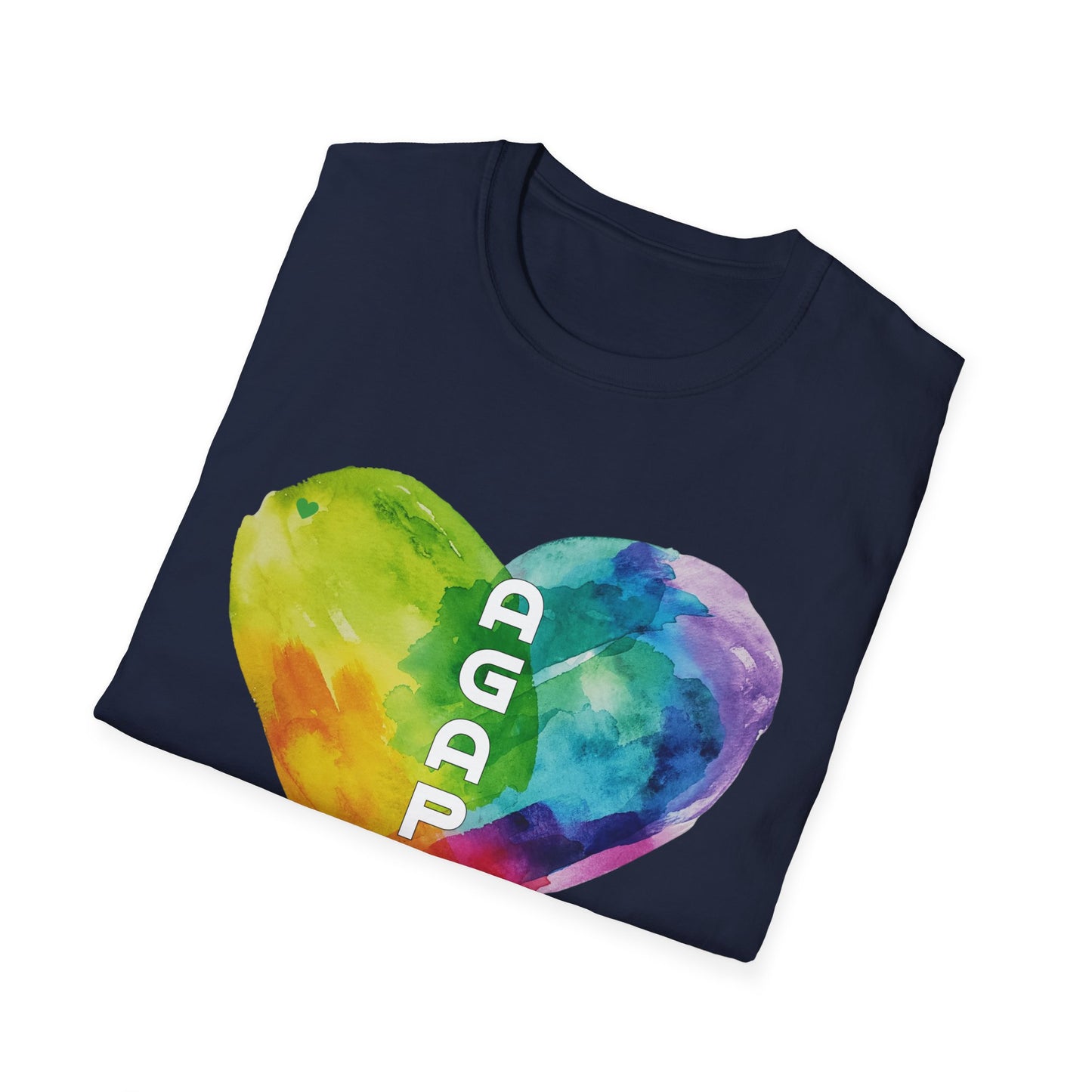 AGAPE Heart Collection - Unisex Softstyle T-Shirt - Dark