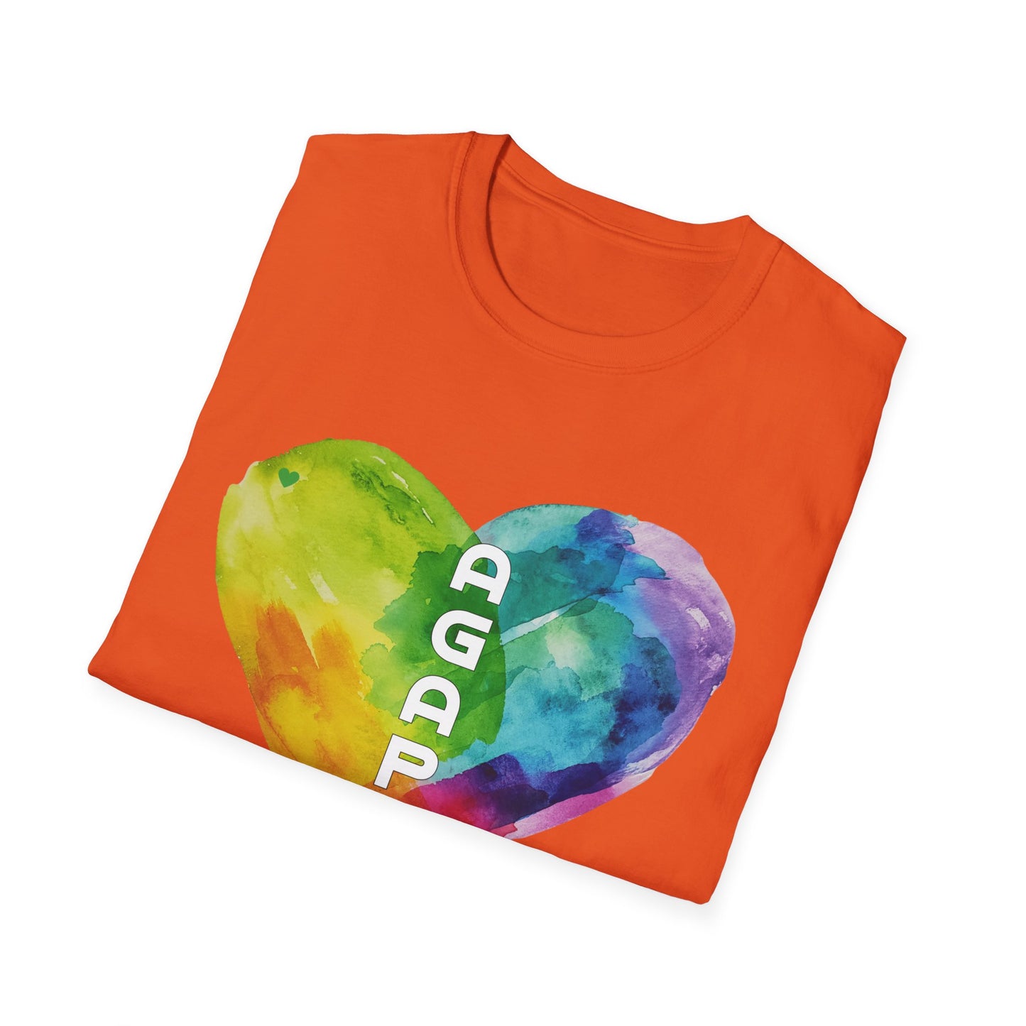 AGAPE Heart Collection - Unisex Softstyle T-Shirt - Dark