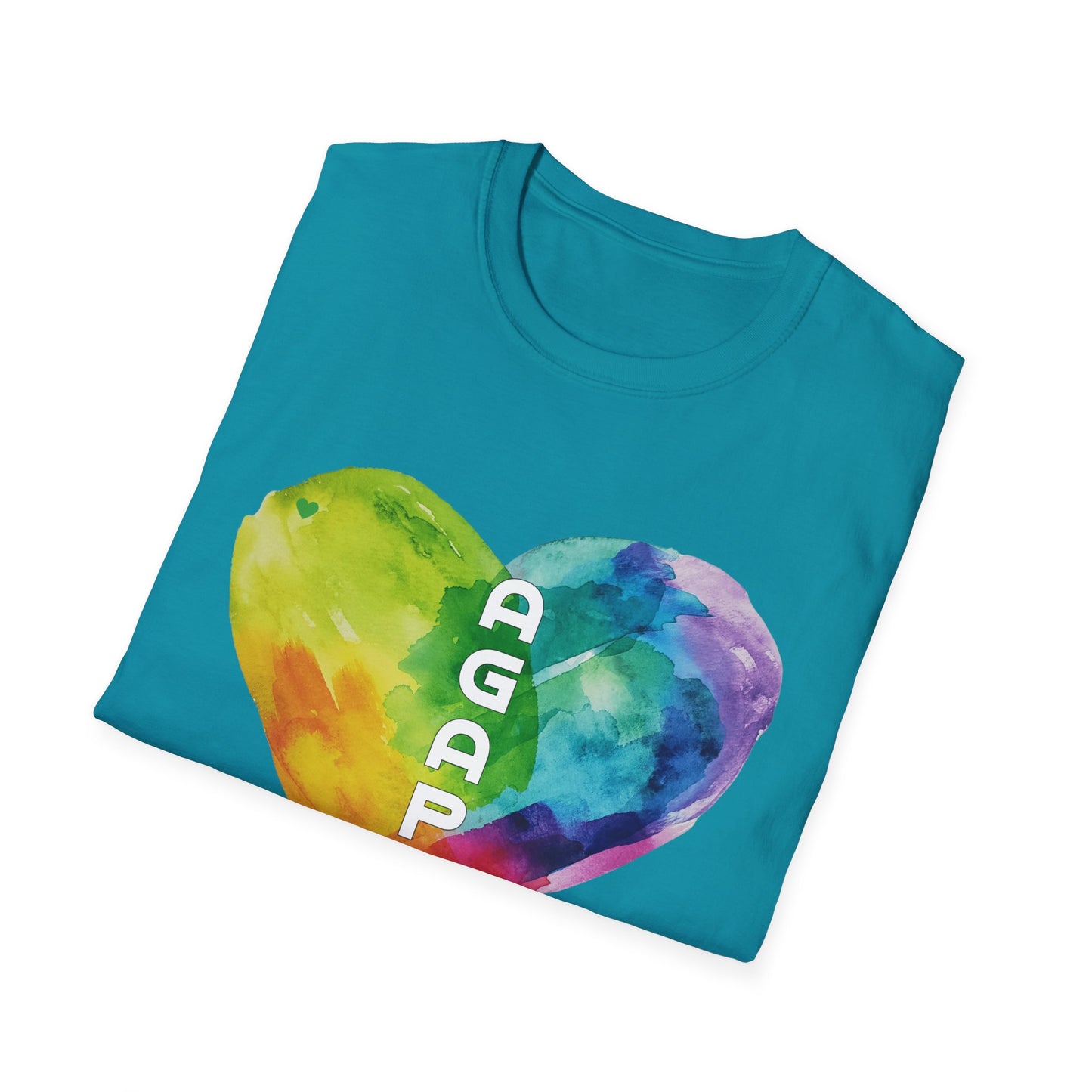 AGAPE Heart Collection - Unisex Softstyle T-Shirt - Dark