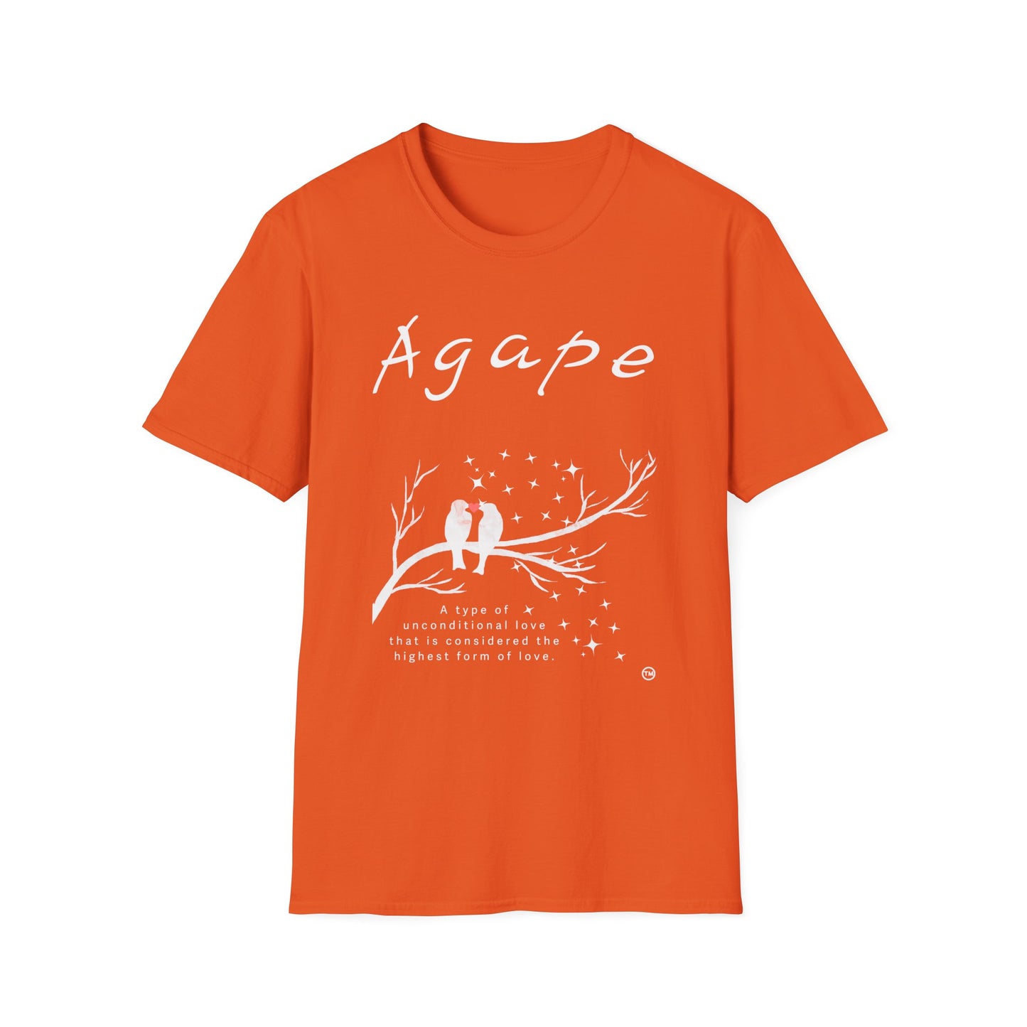 AGAPE Love Birds Collection - Unisex Softstyle T-Shirt - Dark