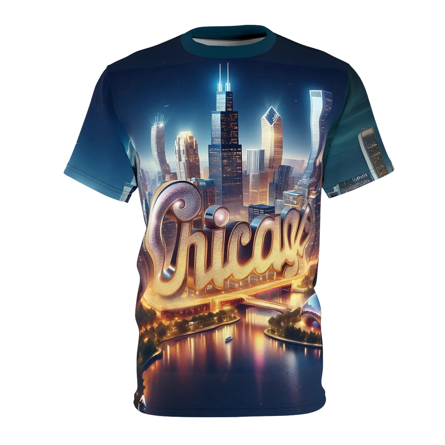 City Collectiion - Chicago, Unisex Cut & Sew Tee (AOP)