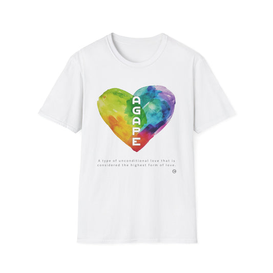 AGAPE Heart Collection - Unisex Softstyle T-Shirt - Light