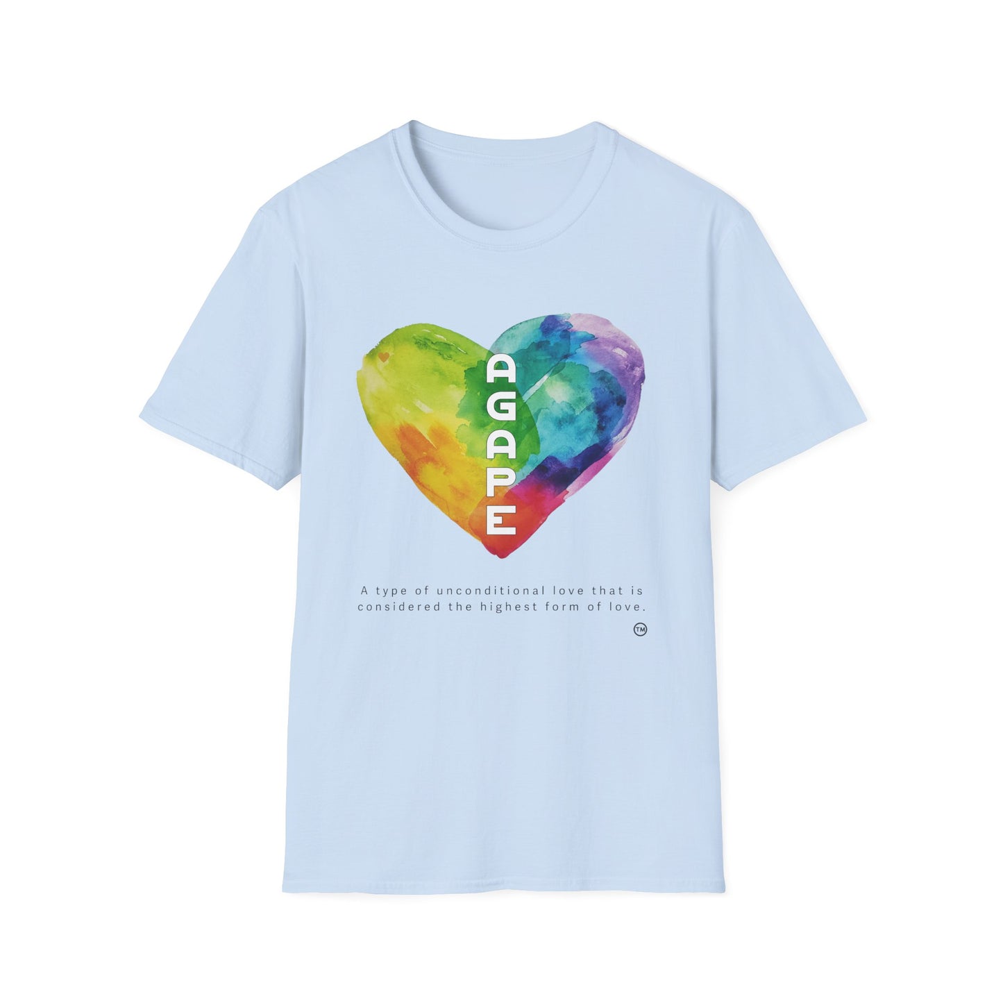 AGAPE Heart Collection - Unisex Softstyle T-Shirt - Light