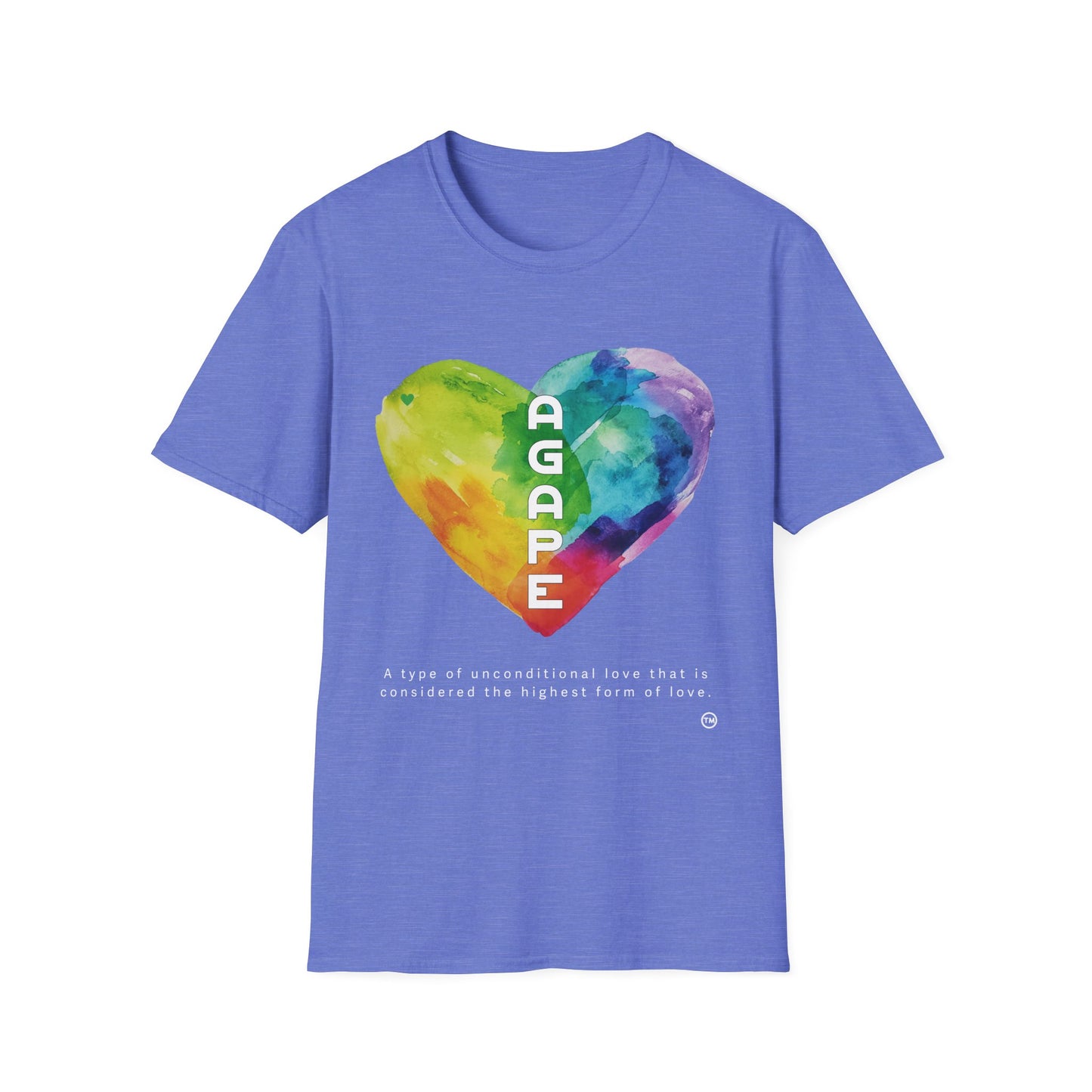 AGAPE Heart Collection - Unisex Softstyle T-Shirt - Dark