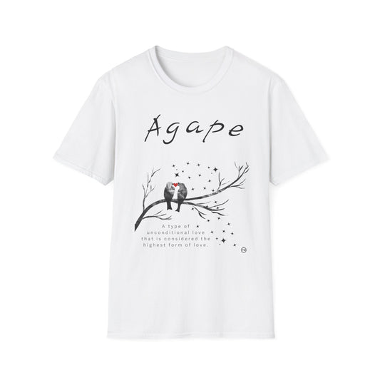 AGAPE Love Birds Collection  - Unisex Softstyle T-Shirt - Light