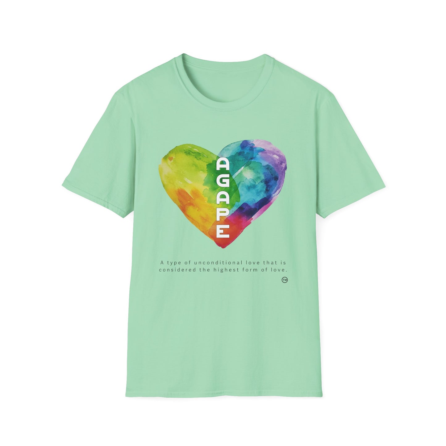 AGAPE Heart Collection - Unisex Softstyle T-Shirt - Light