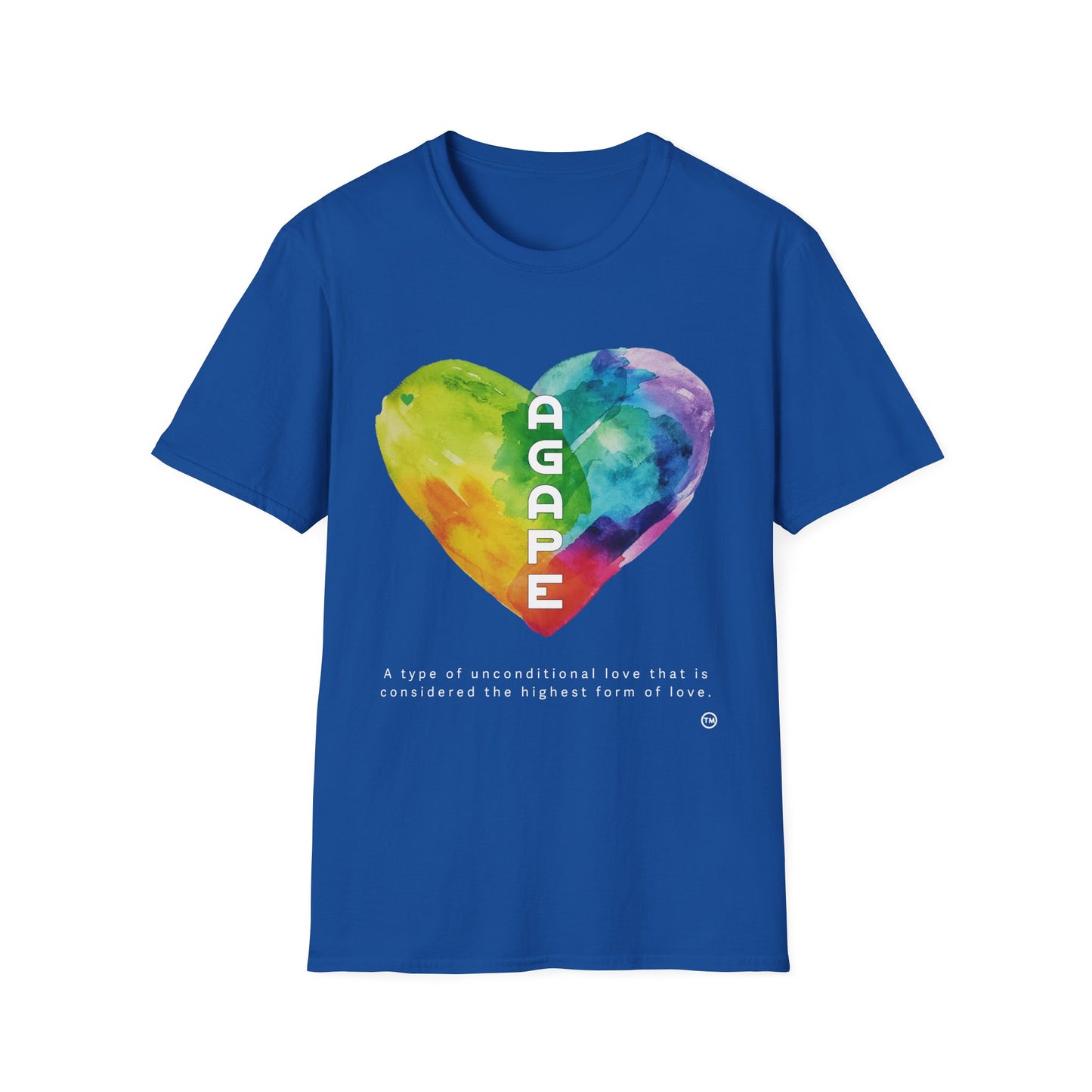 AGAPE Heart Collection - Unisex Softstyle T-Shirt - Dark
