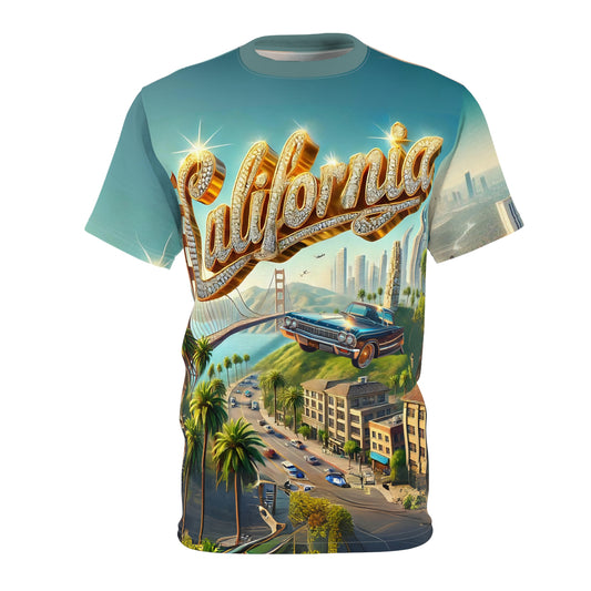 City Collectiion - California, Unisex Cut & Sew Tee (AOP)