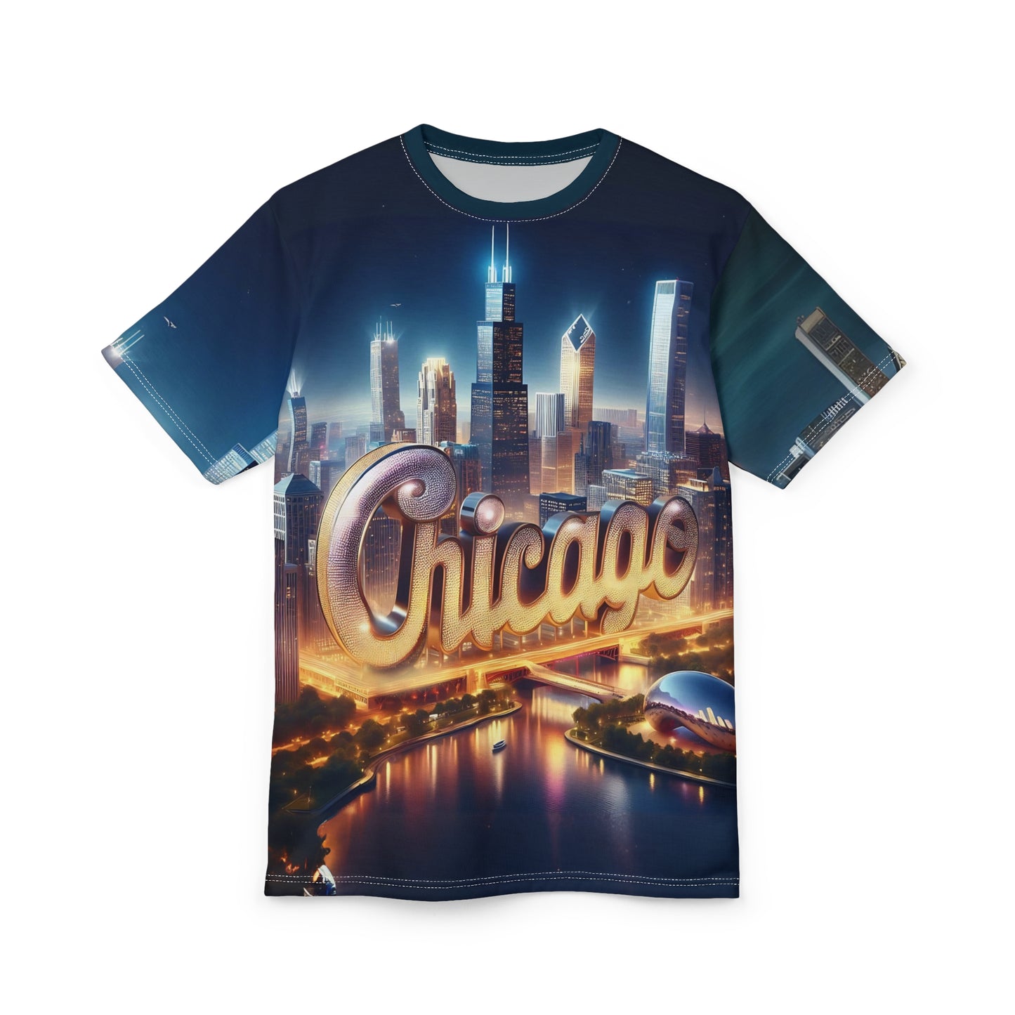 City Collectiion - Chicago, Unisex Cut & Sew Tee (AOP)