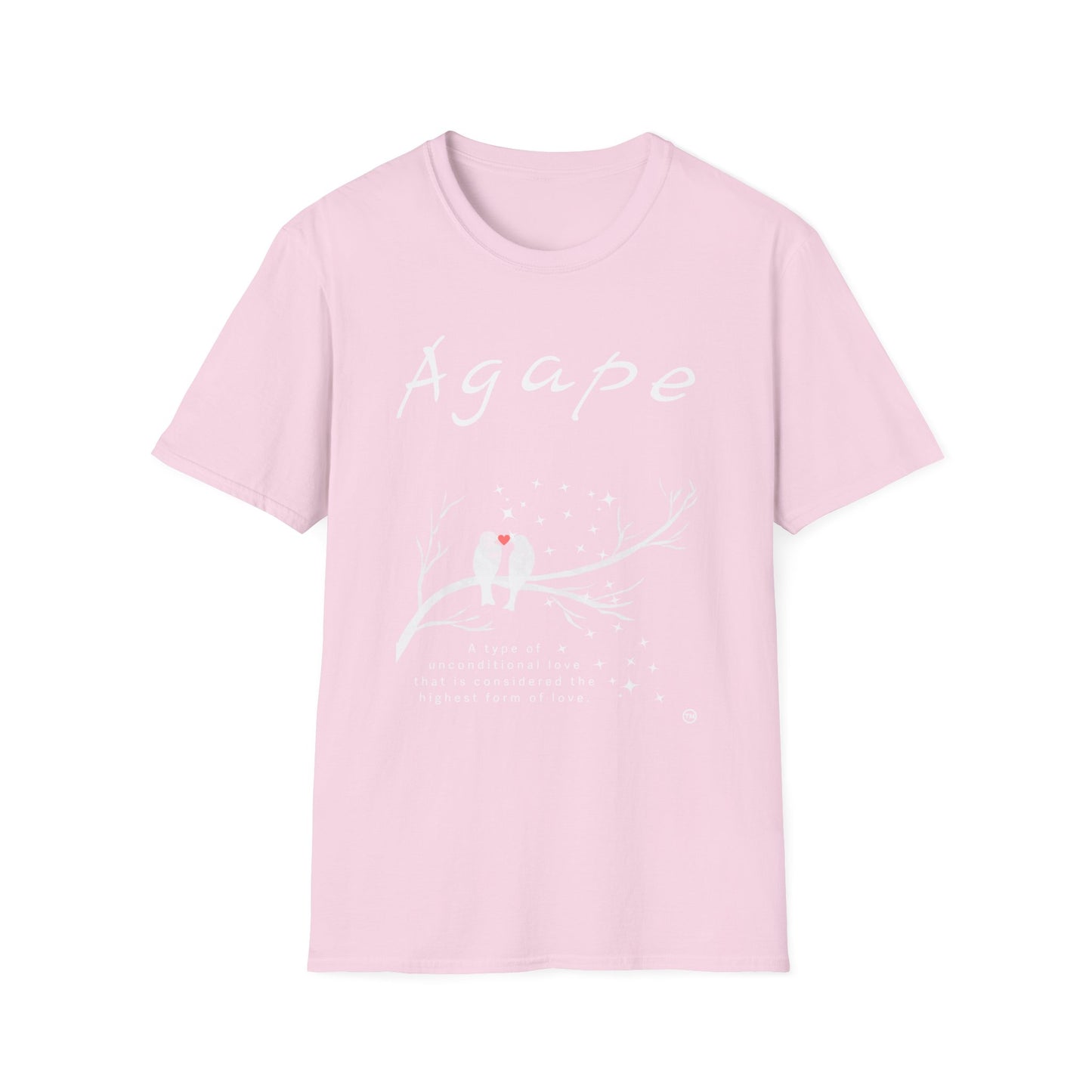 AGAPE Love Birds Collection  - Unisex Softstyle T-Shirt - Dark