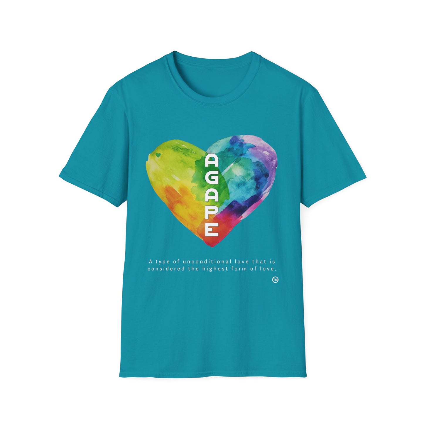 AGAPE Heart Collection - Unisex Softstyle T-Shirt - Dark