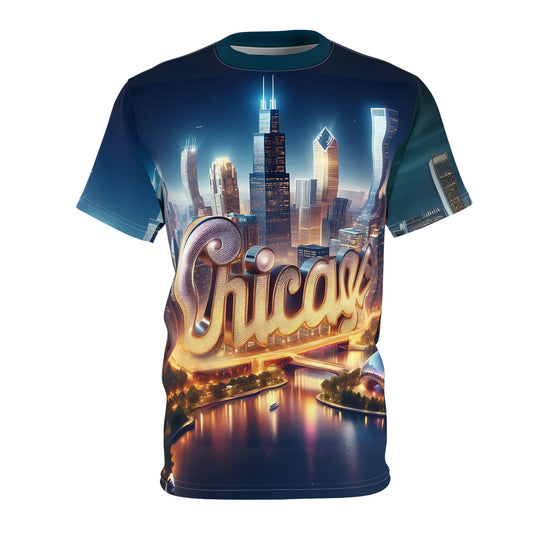 City Collectiion - Chicago, Unisex Cut & Sew Tee (AOP)